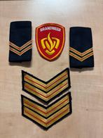 Set embleem en rangen brandweer, Verzamelen, Militaria | Algemeen, Verzenden, Overige soorten, Nederland, Embleem of Badge