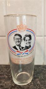 Glas huwelijk prinses Margriet en mr Pieter van Vollenhoven, Ophalen of Verzenden, Zo goed als nieuw, Nederland, Servies