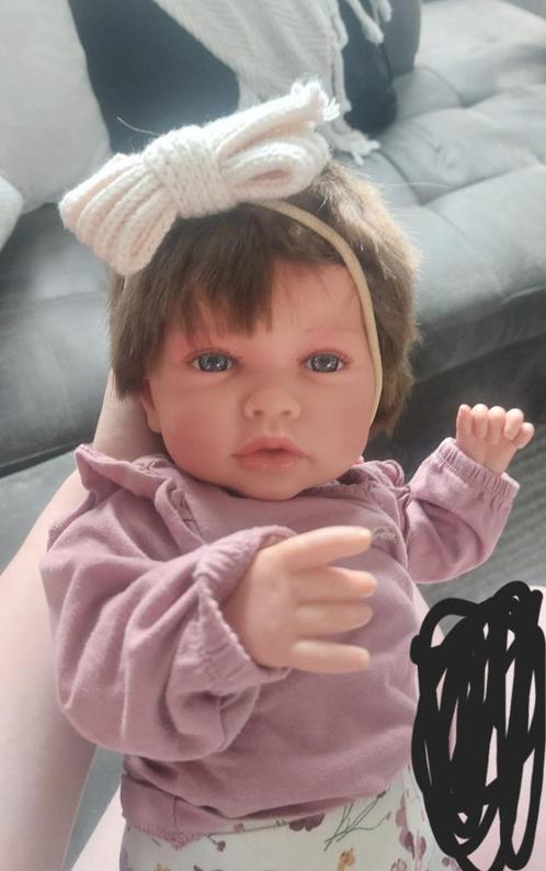 Reborn baby, Verzamelen, Poppen, Zo goed als nieuw, Pop, Levensecht of Reborn, Ophalen of Verzenden