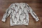 Zara sweater trui, wit retro giraf zwart oranje, maat 146, Kinderen en Baby's, Kinderkleding | Maat 146, Meisje, Zara girls, Trui of Vest