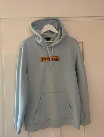 H&M lichtblauwe hoodie bob's burgers maat L beschikbaar voor biedingen
