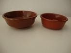 Twee terracotta tapasschaaltjes.(10/11,5cm), Ophalen, Zo goed als nieuw