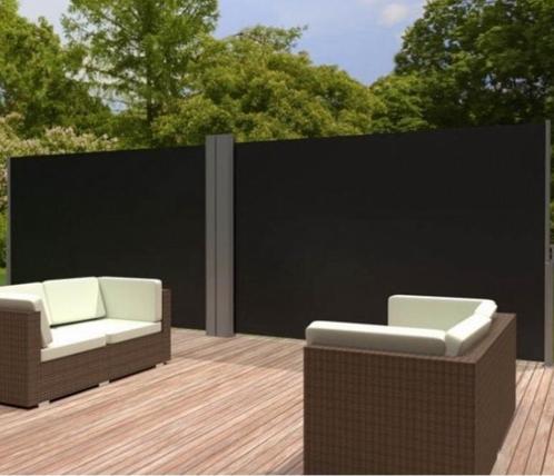 Aluminium windscherm uitschuifbaar met oprolmechanisme NIEUW, Tuin en Terras, Tuinschermen, Nieuw, Aluminium, 150 tot 200 cm, 200 cm of meer