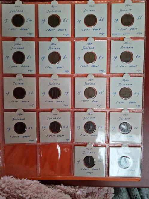 1 cent 1950 en meer brons  zie beschrijving, Postzegels en Munten, Munten en Bankbiljetten | Verzamelingen, Nederland, Ophalen of Verzenden