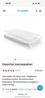 AeroSleep peutermatras 70x140 + ventilerende topper, Ophalen, 190 cm of minder, Zo goed als nieuw, Matras