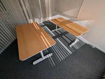 2 Ikea Bekant 80x160 bureau in hoogte verstelbaar de - afbeelding 3