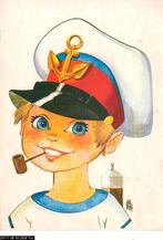 Ansichtkaart	Kapitein, Verzenden, 1960 tot 1980, Ongelopen, Kinderen