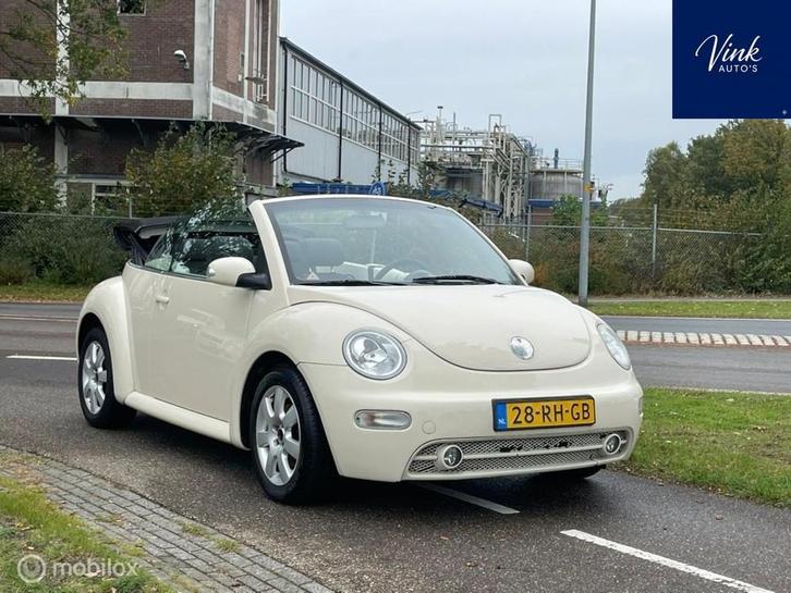 Volkswagen New Beetle Cabriolet 1.6 Turijn Comfort | NL & NA, Auto's, Volkswagen, Bedrijf, Te koop, Beetle (Kever), ABS, Airbags