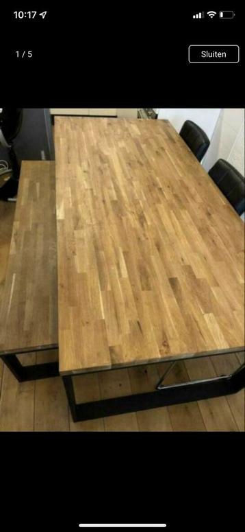 Houten bankje voor bij eettafel  beschikbaar voor biedingen