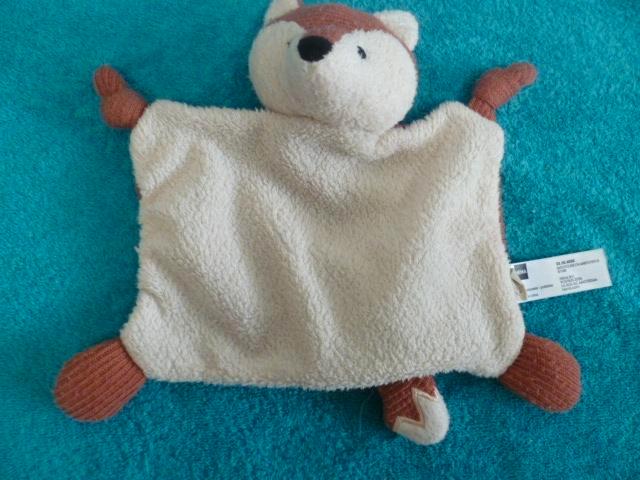 Bruin rib creme velours vos doekje lapje van Hema, Kinderen en Baby's, Speelgoed | Knuffels en Pluche, Zo goed als nieuw, Overige typen