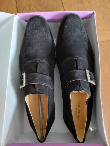 Nieuwe Zwarte leren Tony Tetro  schoenen  maat 46 beschikbaar voor biedingen
