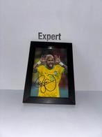 Neymar jr gesigneerde foto ingelijst - Brazilië, Ophalen of Verzenden, Nieuw, Buitenlandse clubs, Spelerskaart