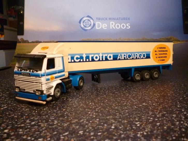 Tekno Scania 142 Rotra, Hobby en Vrije tijd, Modelauto's | 1:50, Zo goed als nieuw, Bus of Vrachtwagen, Tekno, Ophalen of Verzenden