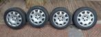 4x SAAB 15inch Stalen Velgen incl. Wieldoppen, Ophalen