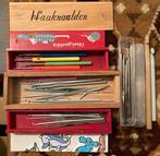 Vintage Haaknaalden haaknaaldenSet in Houten Doos, Ophalen of Verzenden