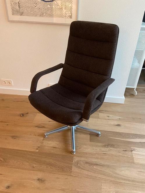 Artifort Geoffrey Harcourt F141 fauteuil / bureau stoel, Huis en Inrichting, Stoelen, Gebruikt, Eén, Stof, Ophalen
