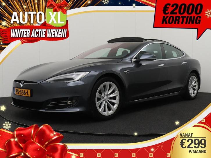 Tesla Model S 75D Base 90%SOH Pano-dak Autopilot Leder 19'LM, Auto's, Tesla, Bedrijf, Te koop, Model S, 4x4, ABS, Achteruitrijcamera