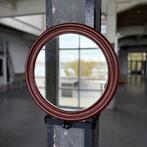 Vintage spiegel van plastic bakeliet  jaren 60 70, Antiek en Kunst, Ophalen, Ovaal, Minder dan 50 cm