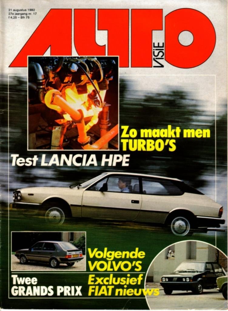 Autovisie test Lancia HPE Augustus 1982, Ophalen of Verzenden, Gelezen, Overige merken