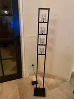 Mooie vloerlamp zwart staal met glas, Ophalen, Zo goed als nieuw, Glas, 150 tot 200 cm