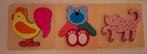 3 houten Hema puzzels, Gebruikt, Ophalen of Verzenden, Van hout, Minder dan 10 stukjes