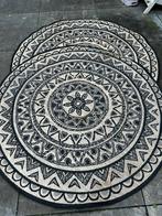 2x Vloerkleed Leenbakker doorsnede 2 meter, Ophalen, Gebruikt, Zwart, Rond