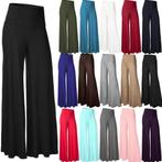 Dames high waist stretch broek (palazzo taille pantalon), Maat 38/40 (M), Overige kleuren, Verzenden, Nieuw