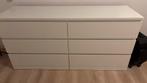 Ikea malm ladekast met 6 lades, wit., Huis en Inrichting, Kasten | Ladekasten, Ophalen, Zo goed als nieuw