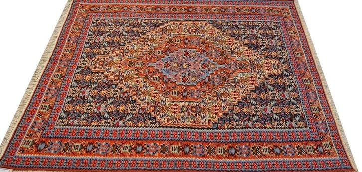 Senneh kelim Perzisch tapijt 157 x 130/Handgeweven wol kilim, Huis en Inrichting, Stoffering | Tapijten en Kleden, Nieuw, 100 tot 150 cm