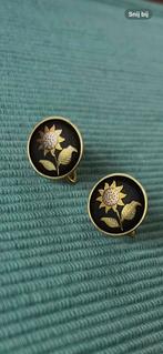 Oorclips Amita Jewelry Japan Damascene, Ophalen of Verzenden, Zilver, Oorbellen