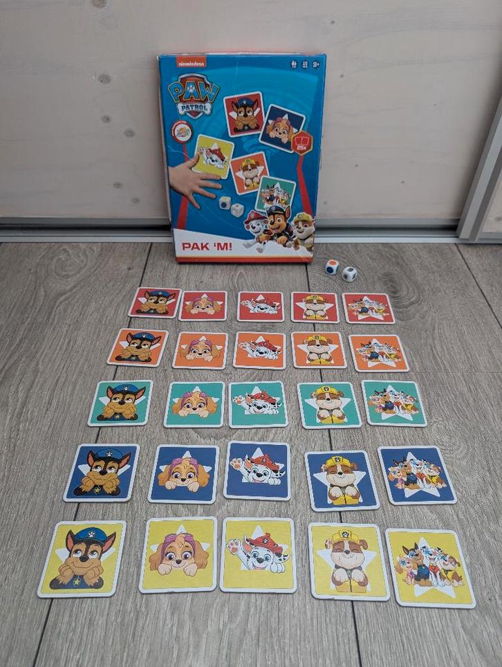 Paw patrol - Pak 'm, Hobby en Vrije tijd, Gezelschapsspellen | Overige, Gebruikt, Een of twee spelers, Drie of vier spelers, Vijf spelers of meer