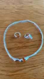 Lapponia collier zilver met bernsteen, Sieraden, Tassen en Uiterlijk, Verzenden, Gebruikt, Zilver, Zilver