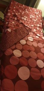 Ikea Dekbedovertrek - Bordeaux rood met Stippen, Huis en Inrichting, Slaapkamer | Beddengoed, Gebruikt, Eenpersoons, Dekbedovertrek