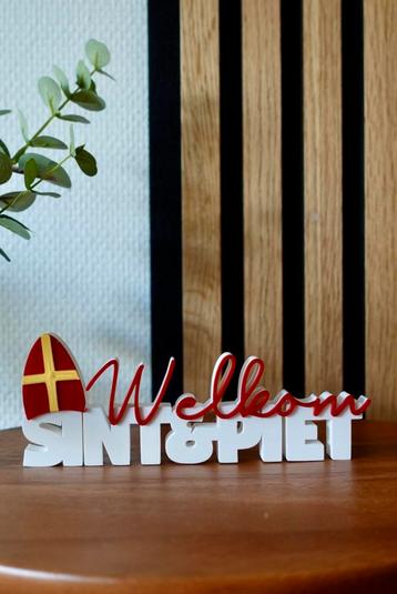 3D Geprint Woordbeeldje Sint & Piet beschikbaar voor biedingen