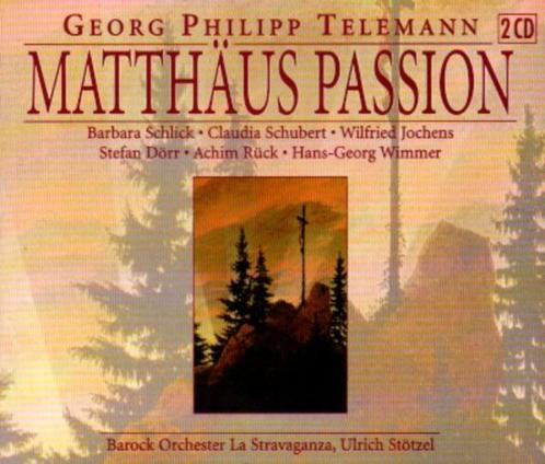 2CD Telemann: Matthaus Passion / La Stravaganza, Cd's en Dvd's, Cd's | Klassiek, Gebruikt, Vocaal, Barok, Boxset, Ophalen of Verzenden