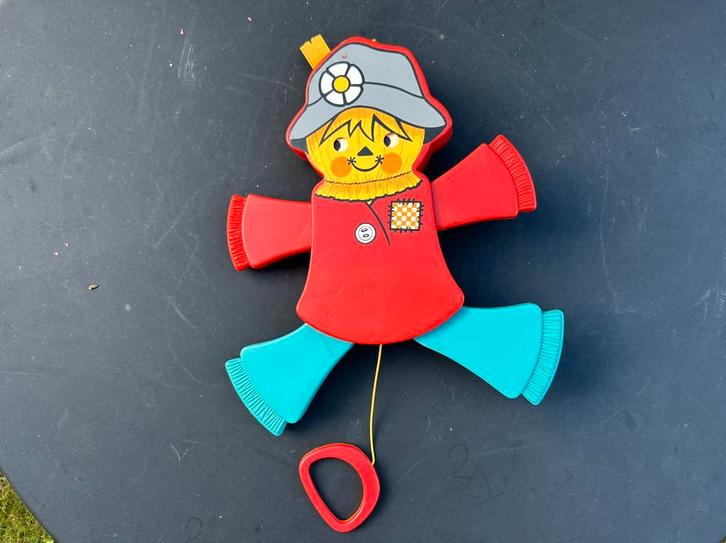 Vintage Fisher Price 423 Jumping Jack trekpop uit 1978., Kinderen en Baby's, Speelgoed | Fisher-Price, Zo goed als nieuw, Ophalen of Verzenden