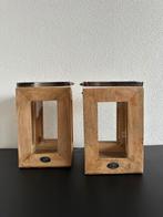 Riverdale windlicht 2 stuks, Ophalen of Verzenden, Zo goed als nieuw, Overige materialen, Minder dan 25 cm