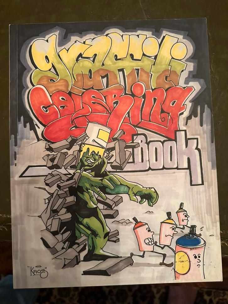 Graffiti Coloring Book, Boeken, Strips | Comics, Zo goed als nieuw, Eén comic, Europa, Ophalen of Verzenden