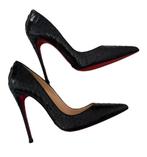 Christian Louboutin Pumps 39,5 - Extra Zooltje, Ophalen of Verzenden, Gedragen, Zwart, Pumps