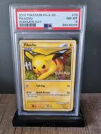 Pikachu 78 - Pokemon Day HGSS - Psa 8, Foil, Ophalen of Verzenden, Losse kaart, Zo goed als nieuw