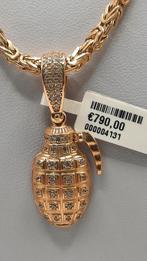gouden granaat hanger 14kt, Www.bredajuwelier.nl, Nieuw, Ophalen of Verzenden, Kruis of Symbool