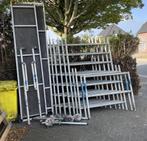 Aluminium rolsteigers en kamersteiger Layher, Doe-het-zelf en Verbouw, Steigers, Ophalen, Gebruikt, Rolsteiger of Kamersteiger