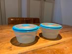 Tupperware bakjes 500 ml flexibele deksel, Ophalen of Verzenden, Blauw, Bak of Kom