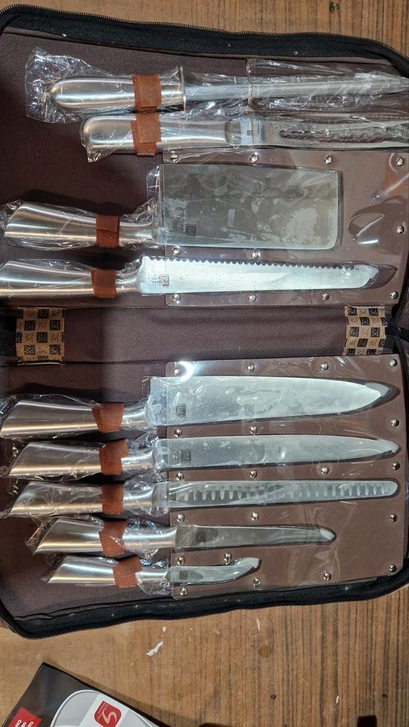 Professionele Messenset in draagetui, Huis en Inrichting, Keuken | Keukenbenodigdheden, Nieuw, Ophalen