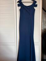 Koningsblauwe galajurk met split - Maat L valt als M, Kleding | Dames, Blauw, Maat 42/44 (L), Ophalen of Verzenden, Zo goed als nieuw