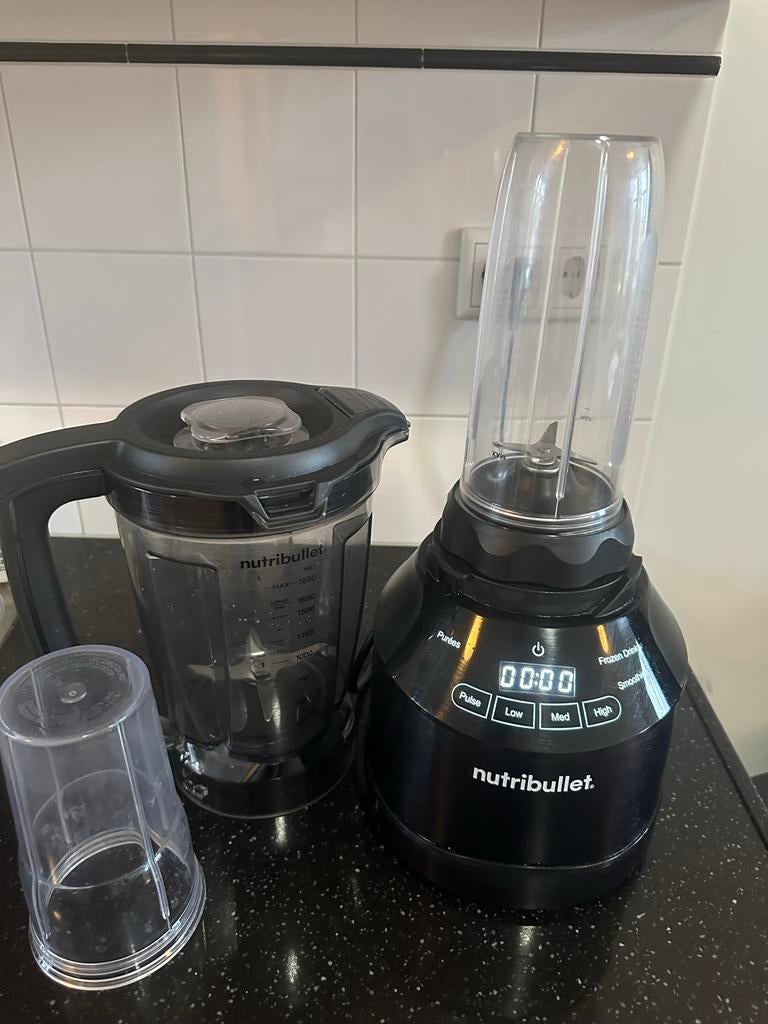 Nutribullet Smart Touch Blender 1500W, Ophalen of Verzenden, Zo goed als nieuw, Powerblender