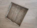 Houten dienblad, 60x60x7cm, Ophalen, Gebruikt, Vierkant, Hout