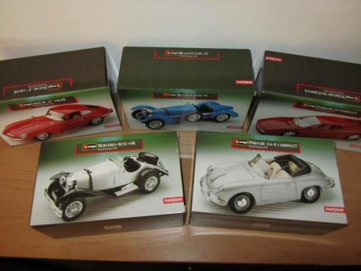 Bburago 1:18 EDUSCHO Porsche Mercedes Jaguar Bugatti Ferrari, Hobby en Vrije tijd, Modelauto's | 1:18, Zo goed als nieuw, Auto