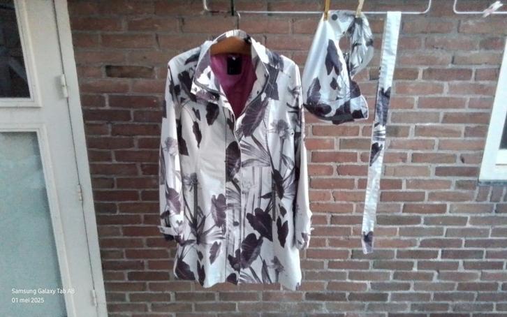 Etage design regen Jas m.Bijpassende capuchon, M (40), Kleding | Dames, Jassen | Zomer, Zo goed als nieuw, Maat 38/40 (M), Overige kleuren