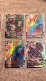 Set vier Vmax pokemonkaarten Victini, Rillaboom, Corviknight, Hobby en Vrije tijd, Verzamelkaartspellen | Pokémon, Ophalen of Verzenden